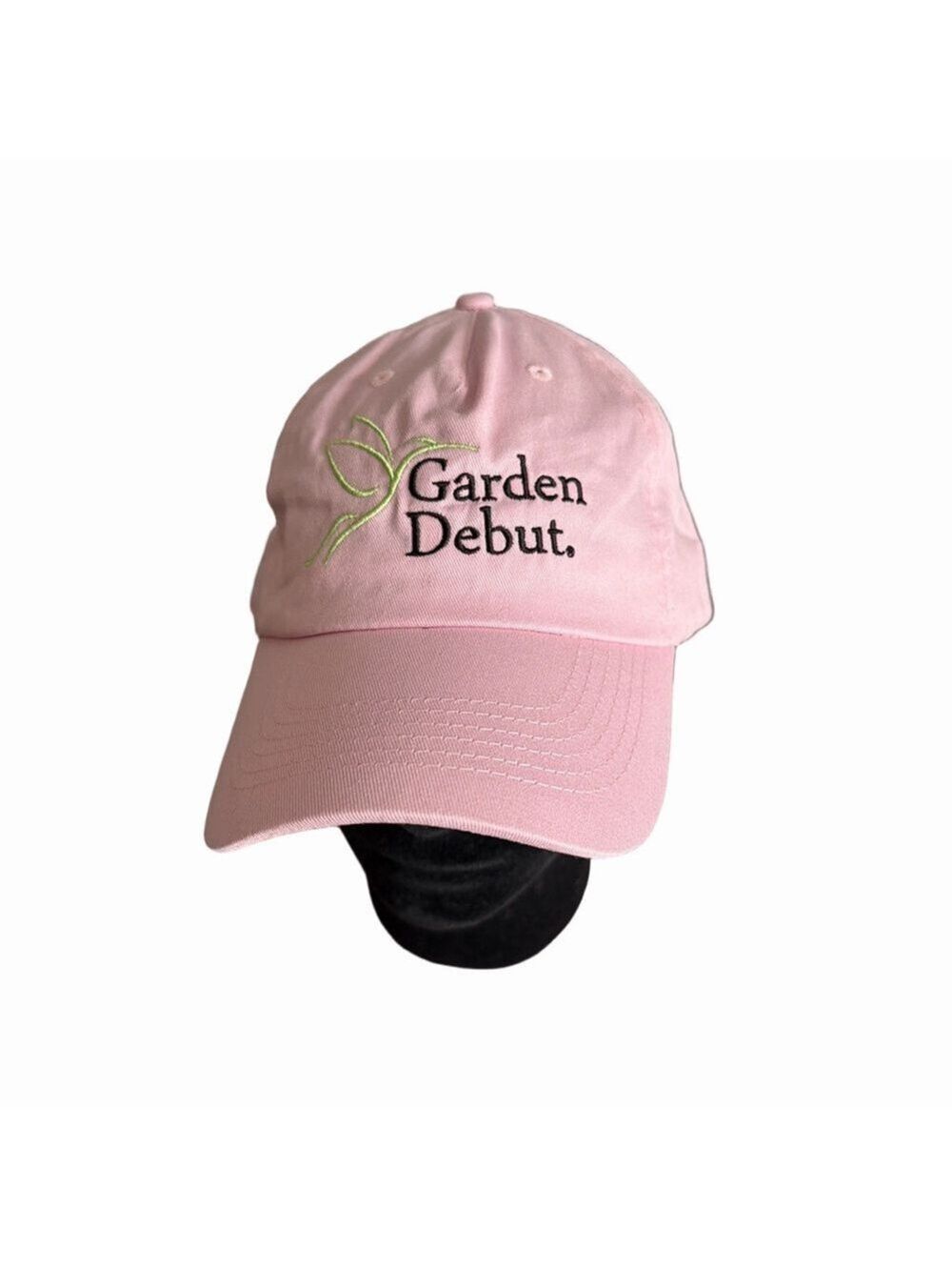 Pink Embroidered Garden Debut Baseball Cap.